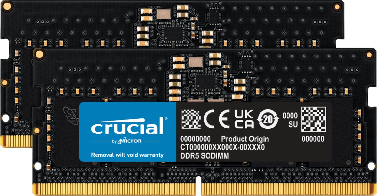 Crucial CT2K8G48C40S5 - Laptopgeheugen - 16GB - DDR5 - SODIMM