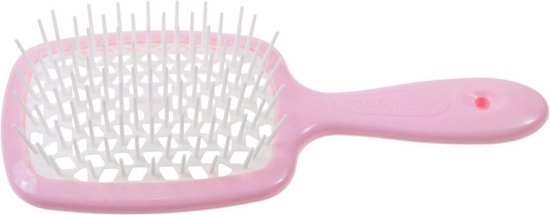 Superbrush kappersborstel voor het ontwarren van het haar Licht Roze