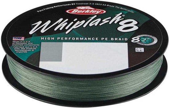 Berkley Whiplash® 8 300 M Gevlochten Green 0.10 mm