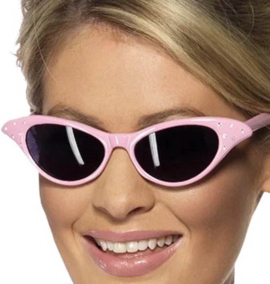 Neon roze bril Dance | Feestelijke neonbril