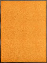 vidaXL - Deurmat - wasbaar - 90x120 - cm - oranje