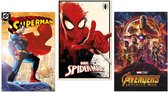 Superhelden posters - Superman - Spider Man - Marvel - poster set - 3 stuks - Aanbieding - 61 x 91.5 cm
