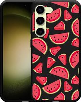 Cazy Hoesje Zwart geschikt voor Samsung Galaxy S23 Watermeloen