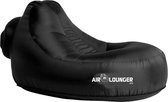 Air Lounger stoel - Comfortabele luchtgevulde stoel - Zwart - Opblaasbare zitzak - Lijkt op Lamzac & Softybag