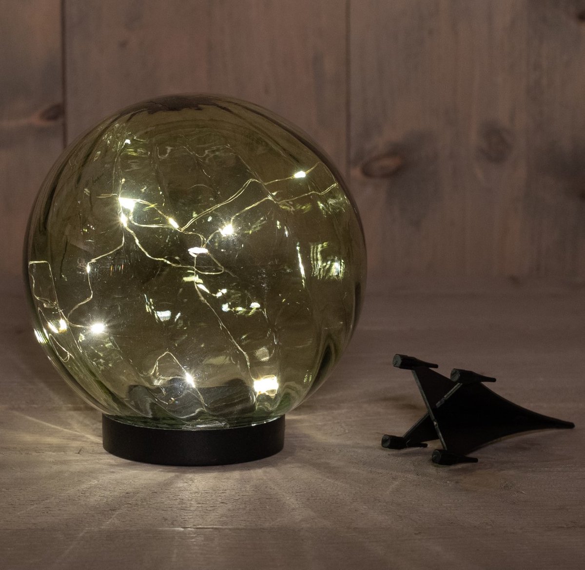 Annas collection - Solar Glazen Bol Groen 15 x 18 cm