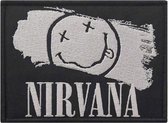 Nirvana - Happy Face Paint Patch - Zwart