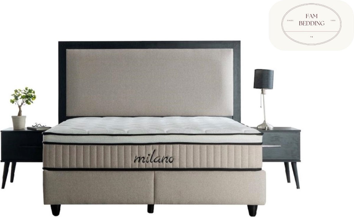 2 Persoons Opberg Boxspring Milano 160x200