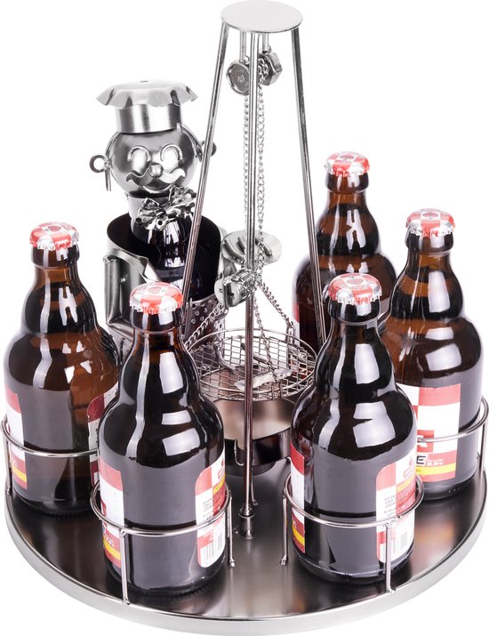 BRUBAKER Porte-Bouteilles de bière décorative pour 6 Bouteilles
