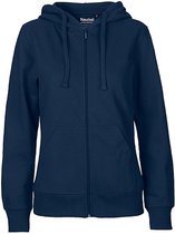 Bol.com Fairtrade Ladies Zip Hoodie met capuchon Navy - L aanbieding