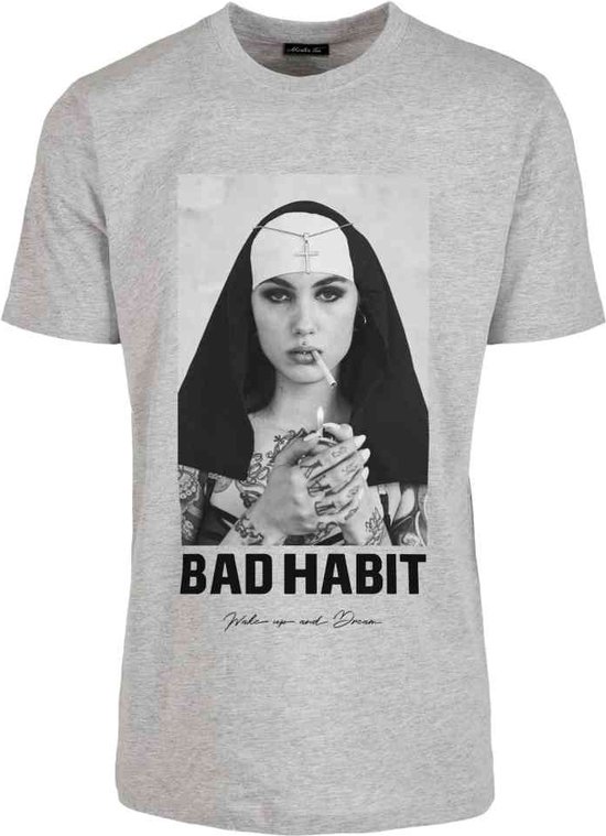 Mister Tee - Bad Habit Heren T-shirt - M - Grijs