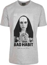 Mister Tee - Bad Habit Heren T-shirt - S - Grijs