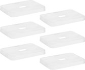 Sunware - Sigma home deksel transparant - opbergbox 9L, 13L, 18L en 25L - Set van 6