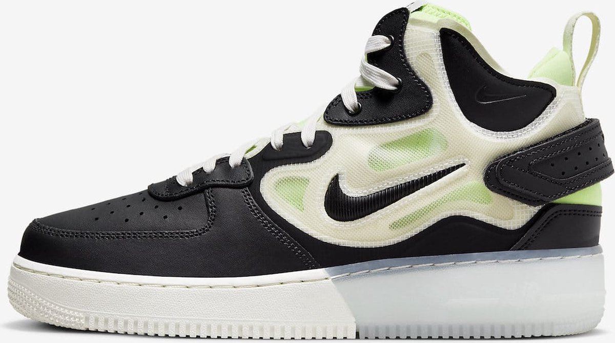 Nike Air Force 1 Mid Wit/Zwart/Groen