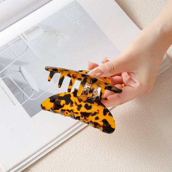 Fliex - Barrette - imprimé panthère - pince à cheveux