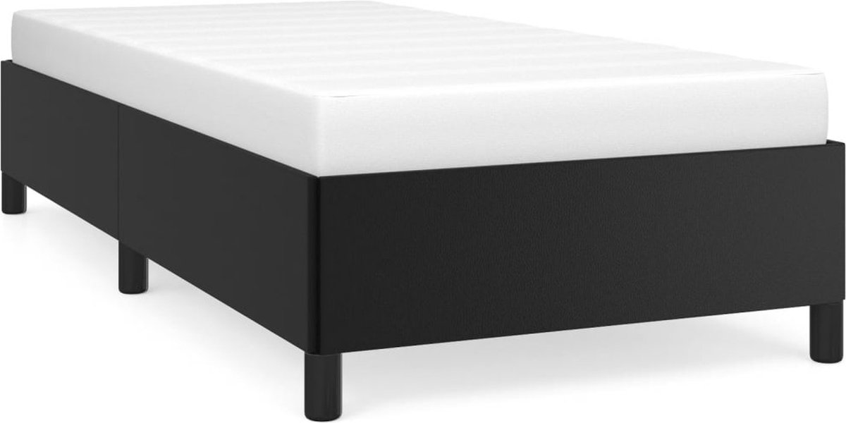 vidaXL - Bedframe - kunstleer - zwart - 80x200 - cm