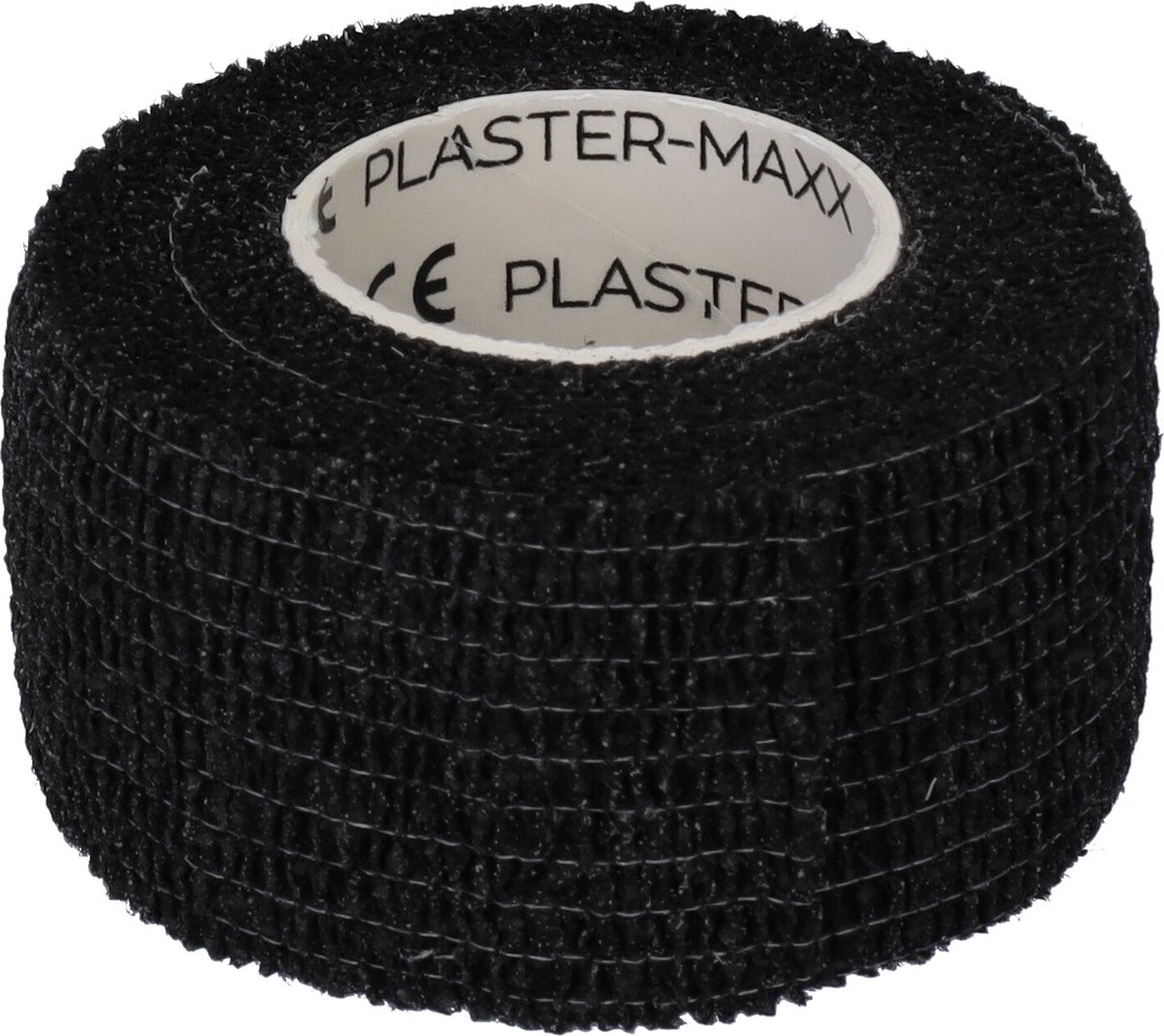 Goedkoopste Plastermaxx de hypoallergene elastische pleister ( zwart ) die werkt zonder lijm. Waterbestendig, rekbaar, anti allergisch, latex vrij, absorbeert bloed, afscheurbaar ( geen schaar nodig ) lengte 450cm x breedte 2,8cm, handig voor thuis of op reis