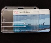 Porte-cartes en plastique - porte-cartes - avec glissière d'éjection - plastique dur - transparent