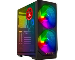 ScreenON Game PC - AMD Ryzen 5 2600X - AMD Radeon RX550 - 16GB RAM - 500GB SSD - Windows 11 Pro - RGB Gaming Desktop