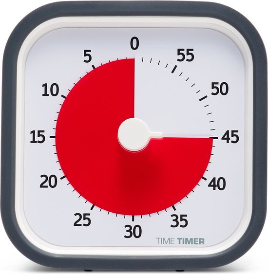 Time Timer - MOD - kleur Charcoal/grijs - 60 Minuten Visuele Timer - TIME TIMER