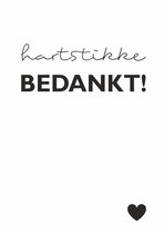 Luxe Wenskaarten - "Hartstikke Bedankt" - Kado kaarten - Cadeau kaarten - 12 Stuks - 12 x 17 cm - Vrolijke Groet - Persoonlijke Boodschap - Feestelijke Gelegenheid - Speciale Momenten - Hoogwaardige Kwaliteit - Stijlvol Ontwerp - Verjaardag