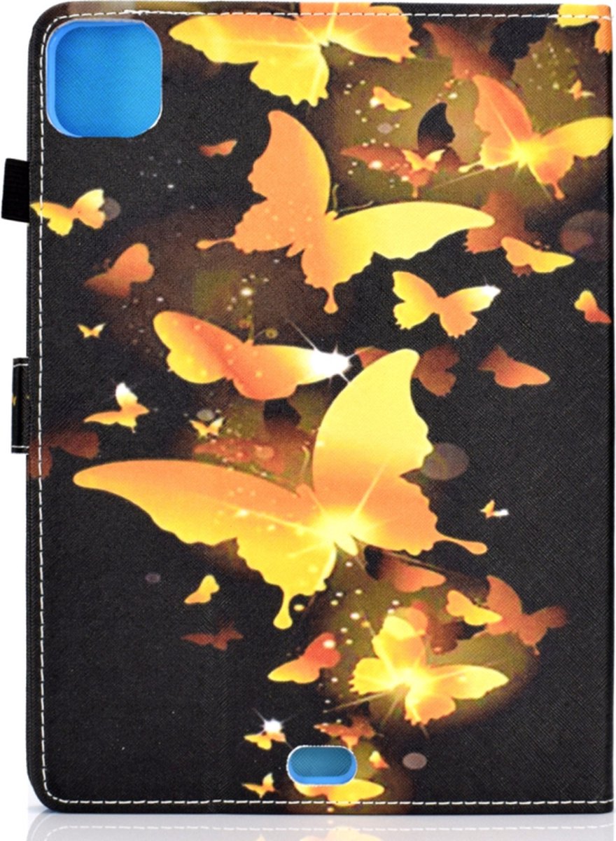 Bescherm Cover Hoes Map geschikt voor iPad Air 10.9 - iPad Pro 11 - Vlinders