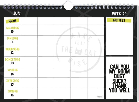 Make That The Cat Wise familieplanner - 2024 | bol