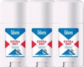 Odorex Extra Dry Déodorant Stick - Protège de manière optimale contre la transpiration excessive - Sans Alcohol ni Parfum - 3 x 40 ml