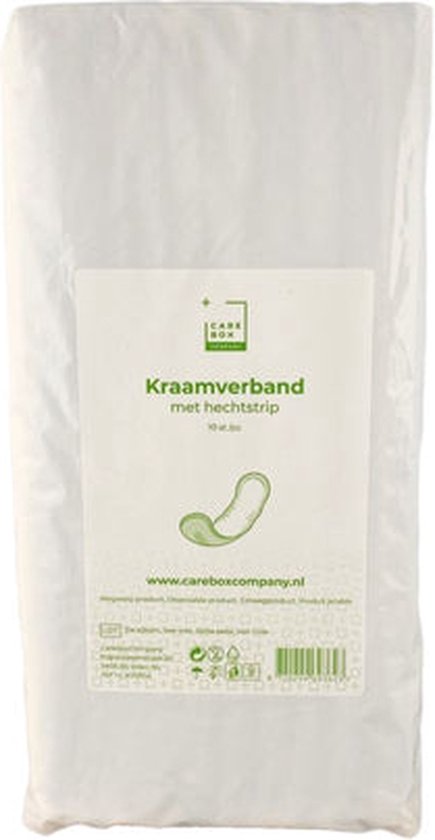 Foto: Careboxcompany kraamverband met hechtstrip 10 stuks 