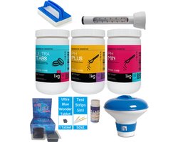 POOL-CARE - Onderhoudspakket Zwembad - PROMO - Complete set voor een kraakhelder zwembad