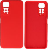 Xiaomi Redmi Note 11s 4G Hoesje - 2.0mm Dikke Fashion Telefoonhoesje Backcover - Siliconen Hoesje - Rood