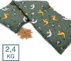 Verzwaringskussen Met Pit! - 2 binnenzakken - Wasbare hoes - 2.4 kg - Made in NL/BE - Tevens warmtekussen en coldpack - Fijne diepe druk - Ridder Draakje