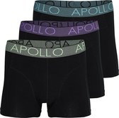 Boxer homme - Zwart - Taille XXL - Apollo - Boxer homme - Boxer multipack - Pack boxer homme - Sous- Sous-vêtements homme - Boxer garçon
