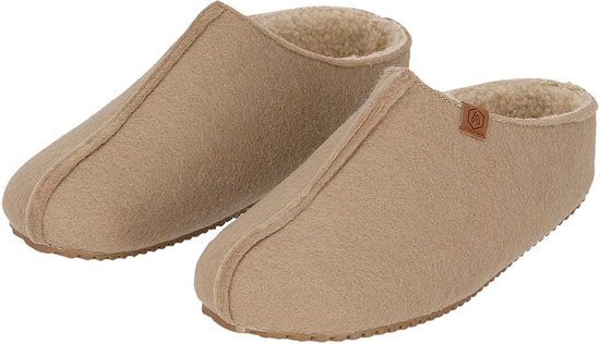 Foto: Apollo pantoffels dames vilt beige stevige zool maat 37 38 sloffen pantoffels pantoffels dames sloffen dames pantoffels dames maat 37