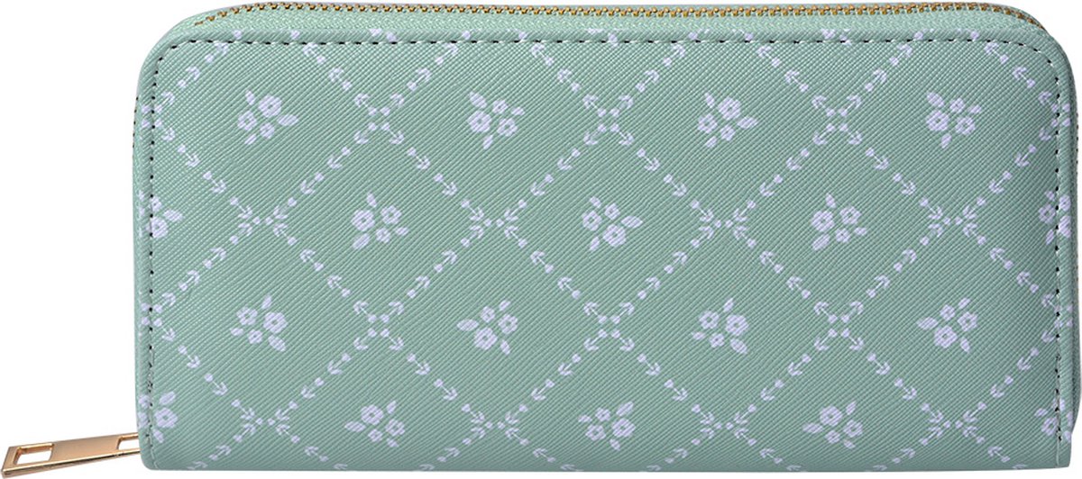 Juleeze Portemonnee 10x19 cm Groen Polyester