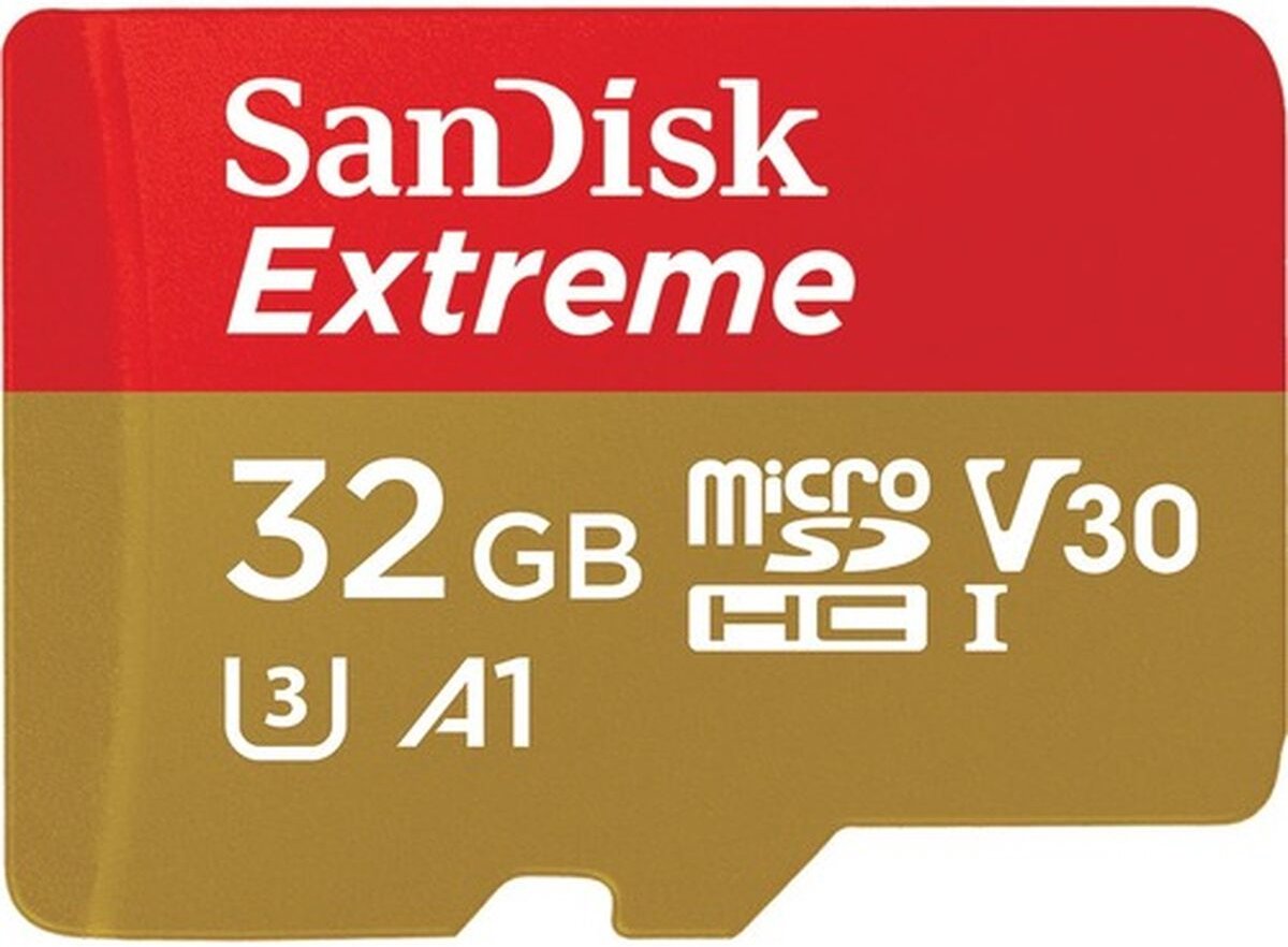 SanDisk MicroSDHC Extreme 32GB 100mb / 60mb,V30,A1 2p AC