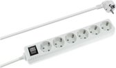 Power Socket - 6 Sockets with Switch NIMO White 1,5 m