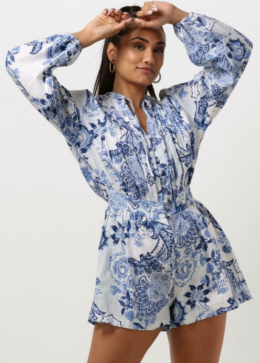 ゲス GUESS Zaren Linen Romper Guess Zaren Linen Romper Broeken & Jumpsuits Dames - Jeans