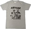 Nirvana - Incesticide Stacked Logo Heren T-shirt - L - Groen