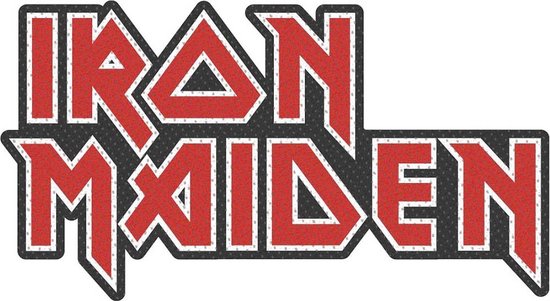 Iron Maiden - Logo Cut Out Patch - Rood