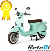 BEST GETEST - elektrische scooter - Retelli Vecchio Classico 24ah - mint - Brom/snor - retro - incl kenteken, tenaamstelling en rijklaar maken