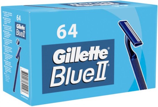Gillette Blue II wegwerpscheermesjes – 64 stuks