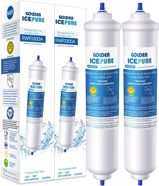 Filtre a eau wpro usc100 pour refrigerateur americain refrigerateur samsung  rs55xdpsw