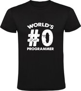 World's #0 programmer Heren T-shirt - computer - it - programmeren - nerd