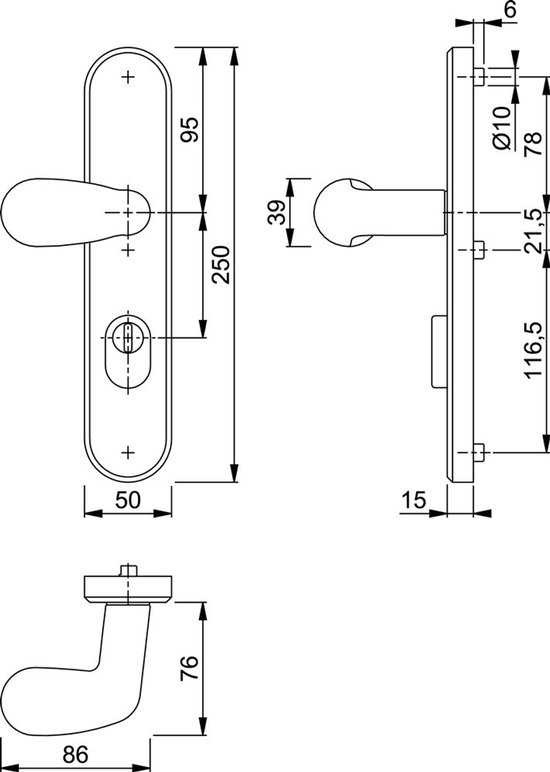 Blindage extérieur Hoppe 33FD / 3236za PC92 F1