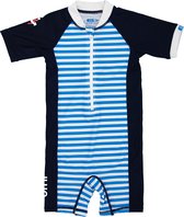 JUJA - Maillot de bain UV pour bébé - manches courtes - Captain - Bleu - taille 92-98cm