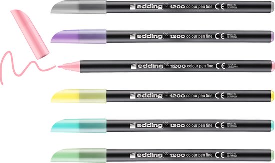edding 1200 feutre de coloriage métallique - or - 1 stylo - pointe