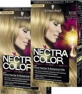 Schwarzkopf Nectra Color 1000 Licht Natuurlijk Blond - Haarverf -DUO pak