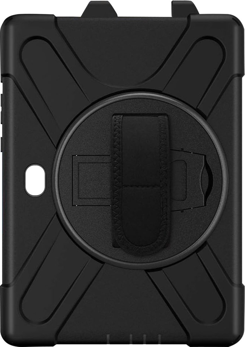 Case Geschikt voor Samsung Tab Active 4 Pro Hybrid Handle Kickstand Zwart