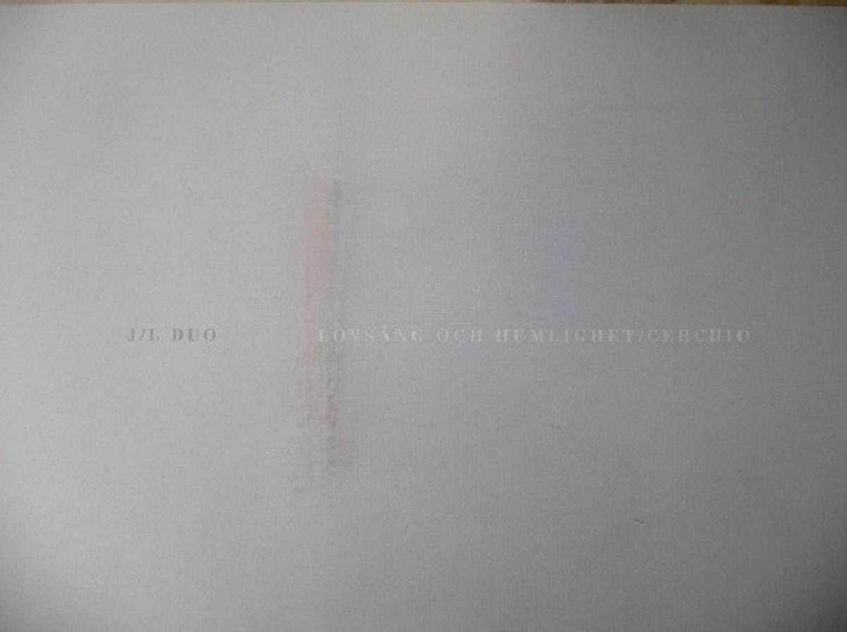 J/ L Duo - Lovsang Och Hemlighet (CD)