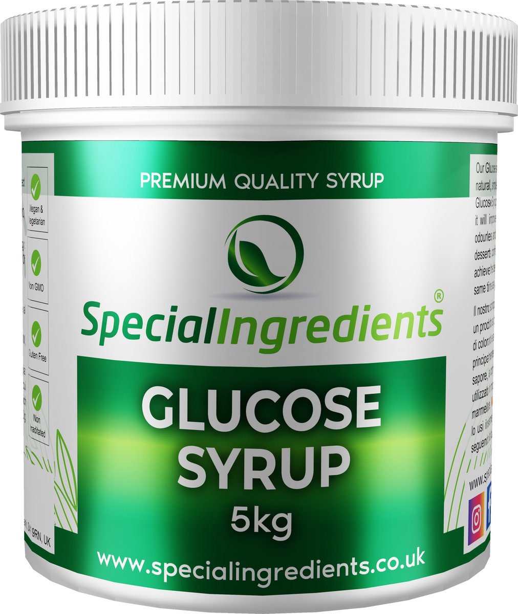 Special Ingredients Ltd. Glucose syrup - Glucosesiroop voor moderne gastronomie - 5 kilo